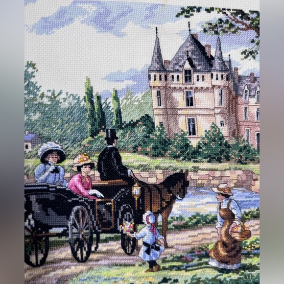 M'Lady's Chateau finished Lebron And Dimensions Vintage Counted Cross Stitch ‘95 - Picture 3 of 7